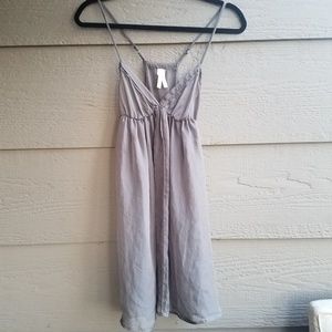 Sheer gray babydoll